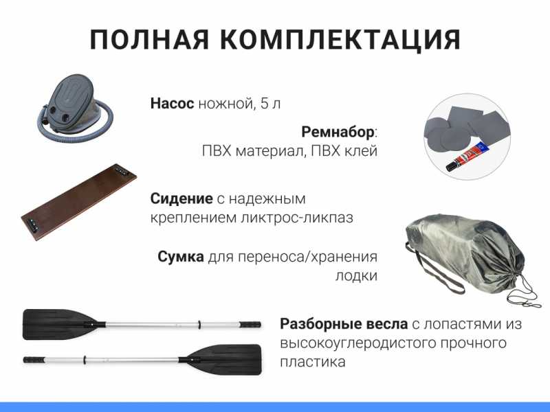 Лодка 210 ПВХ надувная весельная